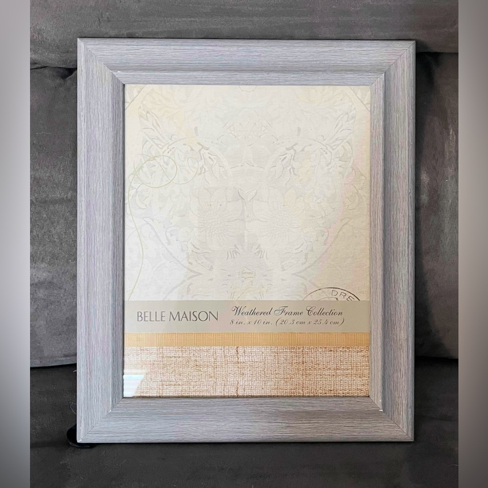 Frame 8x10 Glass With Gray Weathered Frame New